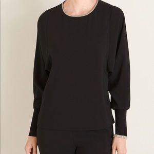 Beaded neck blouse from Chico’s